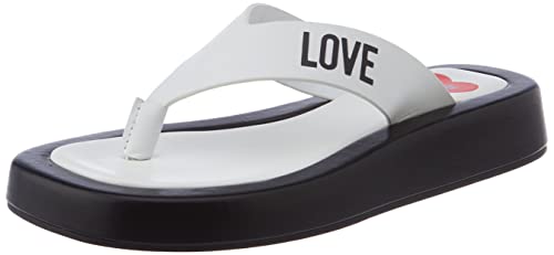 Love Moschino Damen Infradito Flipflop, Weiß, 35 EU Love Moschino Damen Infradito Flipflop, Weiß, 35 EU von Love Moschino