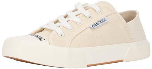 Love Moschino Damen Sneakers, Milch, 39 EU von Love Moschino