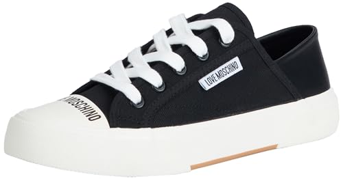 Love Moschino Damen Sneakers, Schwarz, 36 EU von Love Moschino