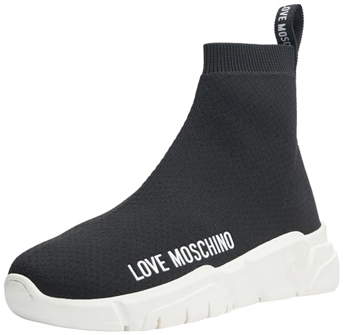 Love Moschino Damen Sneakers, Schwarz, 41 EU von Love Moschino