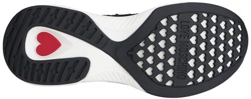 Love Moschino Damen Sneakers, Schwarz, 38 EU von Love Moschino