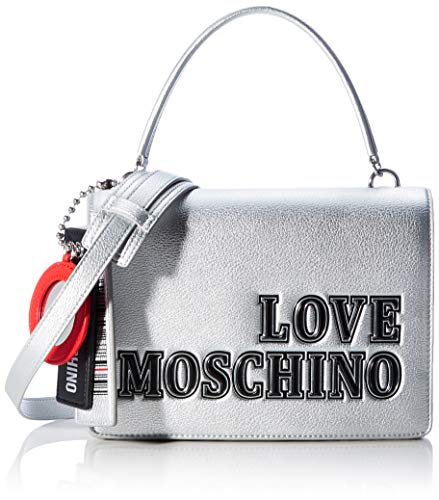 Love Moschino Damen JC4238PP0BKG0902 Umhngetasche, Silver von Love Moschino