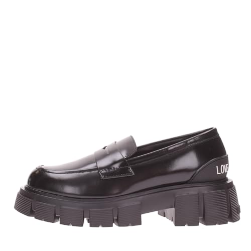 Love Moschino Damen Mokassins Black 37 EU von Love Moschino