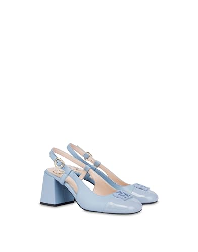 Love Moschino Damen Ja10117g1mie371a SCHARPAD.TONDA70 Nappa+Naplak Sky, Himmelblau, 41 EU von Love Moschino
