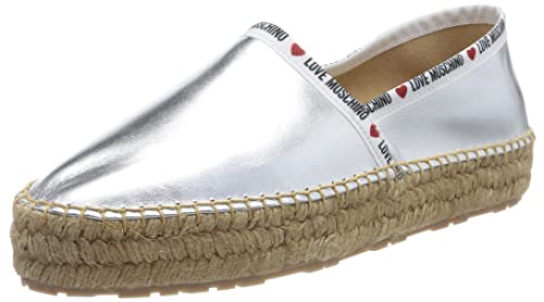 Love Moschino Damen Ja10323g1gic090241 W.Shoe, Silber/schwarz, 41 EU von Love Moschino