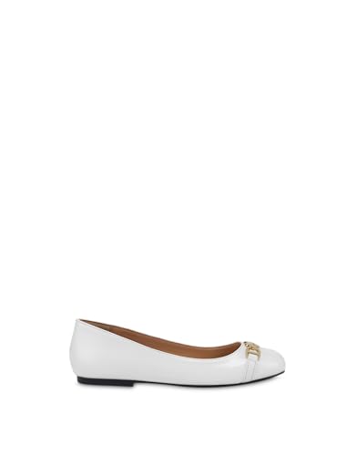 Love Moschino Damen Ja11011g1mii0100 Ballerina, Weiß, 36 EU Love Moschino Damen Ja11011g1mii0100 Ballerina, Weiß, 36 EU von Love Moschino