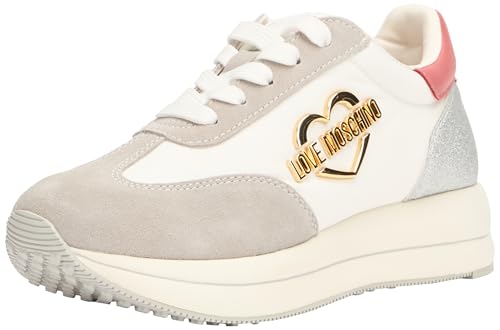 Love Moschino Damen Ja15074g1mina10a Sneaker, Weiß, 36 EU Love Moschino Damen Ja15074g1mina10a Sneaker, Weiß, 36 EU von Love Moschino