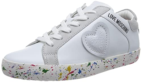 Love Moschino Damen Ja15092g1giaf10a37 W.Sneakers, Weiß, 37 EU von Love Moschino