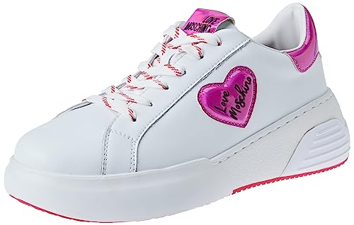 Love Moschino Damen Sneaker, Weiß, 35 EU von Love Moschino