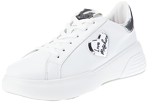 Love Moschino Damen Sneaker, Bianco, 35 EU von Love Moschino