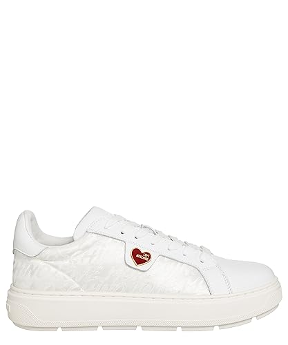 Love Moschino Damen Sneaker, Bianco, 35 EU von Love Moschino