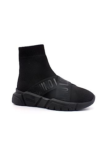 Love Moschino Damen Sneaker, Nero, 36 EU von Love Moschino