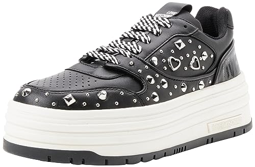 Love Moschino Damen Sneaker, Nero, 35 EU von Love Moschino