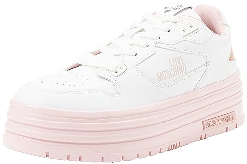 Love Moschino Damen Sneaker, Bianco, 40 EU von Love Moschino