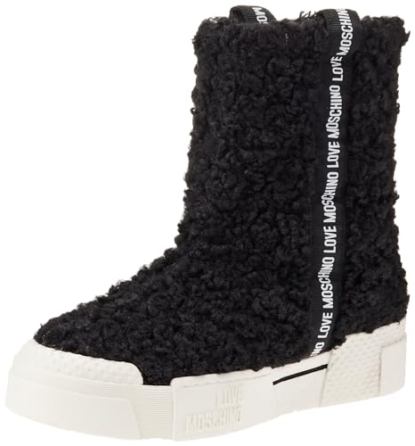 Love Moschino Damen Sneakers, Schwarz, 39 EU von Love Moschino