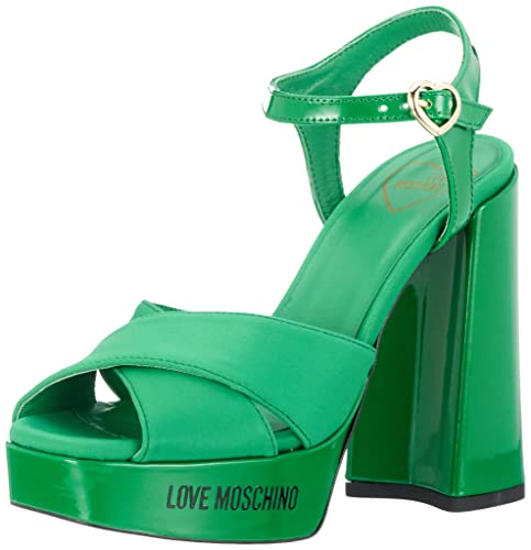 Love Moschino Damen Ja1605cg1gim185a36 W.Sandal, grün, 36 EU von Love Moschino