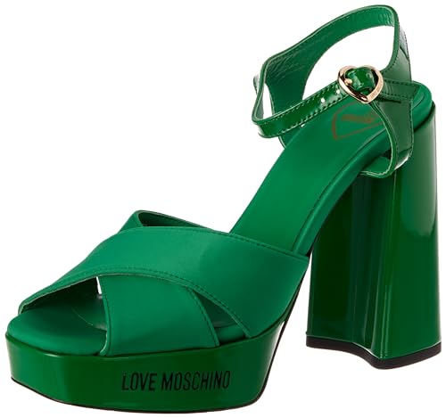 Love Moschino Damen Ja1605cg1gim185a39 W.Sandal, grün, 39 EU von Love Moschino