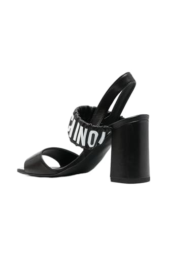 Love Moschino Damen Ja16358g0gie000 Absatz-Sandalen, Schwarz, 38 EU von Love Moschino