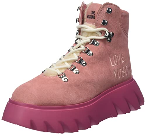 Love Moschino Damen Ja21356g0fig260a37 Stiefelette, Rosa, 37 EU von Love Moschino