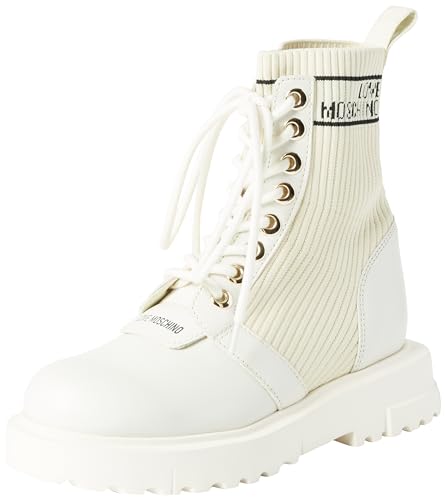 Love Moschino Damen Stiefel, Weiß, 36 EU von Love Moschino