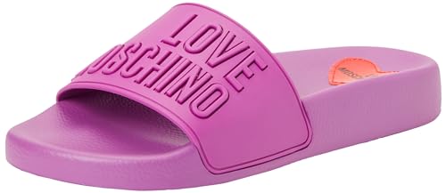 Love Moschino Damen Ja28052g0ii15652 Sabotd.POOL25 PVC IRIS, 35 EU von Love Moschino