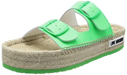 Love Moschino Damen Ja28123g1gid081035 Mule, grün neon, 35 EU von Love Moschino