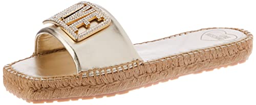 Love Moschino Damen Ja28572g0gic0900 Pantolette, Platin, 36 EU von Love Moschino