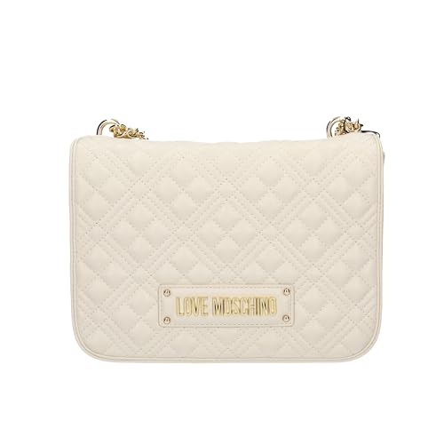 Love Moschino Damen Jc4000pp0gla0103 Schultertasche, Ecru von Love Moschino