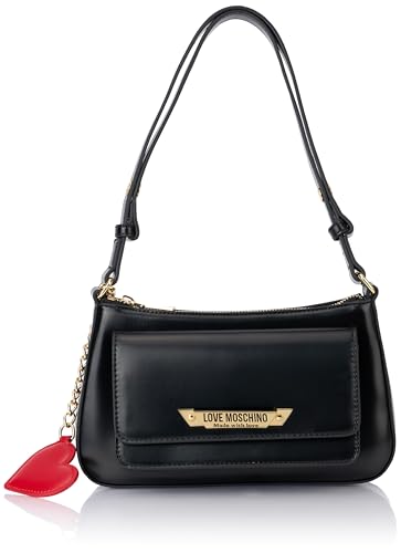 Love Moschino Damen Jc4140pp1llm1000 Schultertasche, Schwarz von Love Moschino