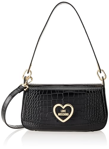 Love Moschino Damen Schultertasche, Schwarz von Love Moschino