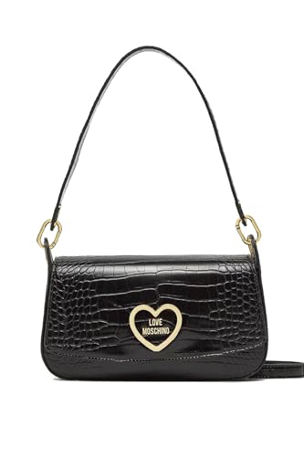 Love Moschino Damen Schultertasche, Schwarz von Love Moschino