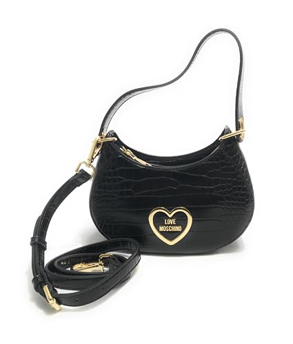 Love Moschino Damen Schultertasche, Schwarz von Love Moschino