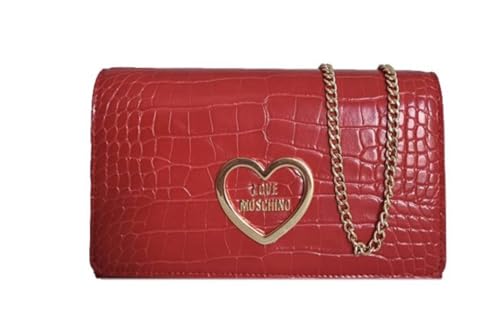 Love Moschino Damen Schultertasche, rot von Love Moschino