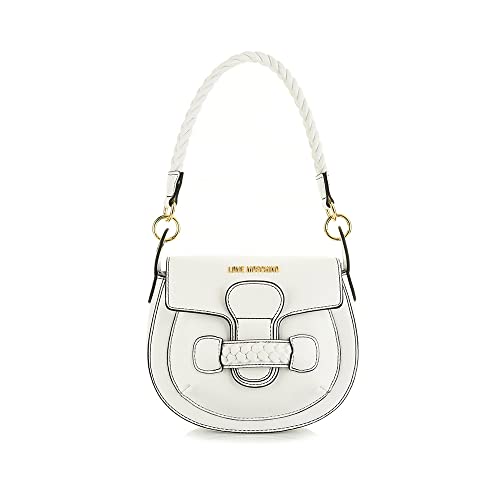 Love Moschino Damen Jc4223pp0gkj0100 Schultertasche, Weiß von Love Moschino