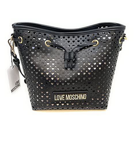 Love Moschino Damen Jc4232pp0gkk0000 Schultertasche, Schwarz von Love Moschino