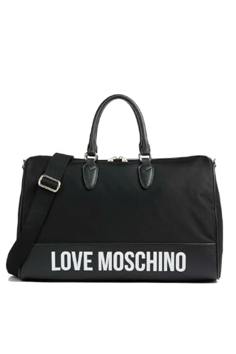 Love Moschino Damen Schultertasche, Schwarz Schultertasche, Schwarz von Love Moschino