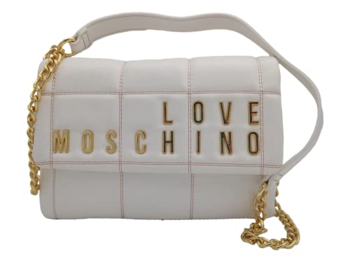 Love Moschino Damen Jc4262pp0gkb0100 Schultertasche, Weiß von Love Moschino