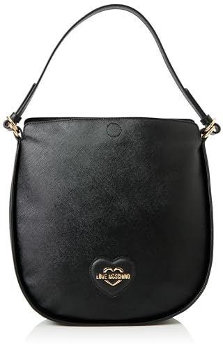 Love Moschino Damen Jc4265pp0ikl0000 Schultertasche, Schwarz von Love Moschino