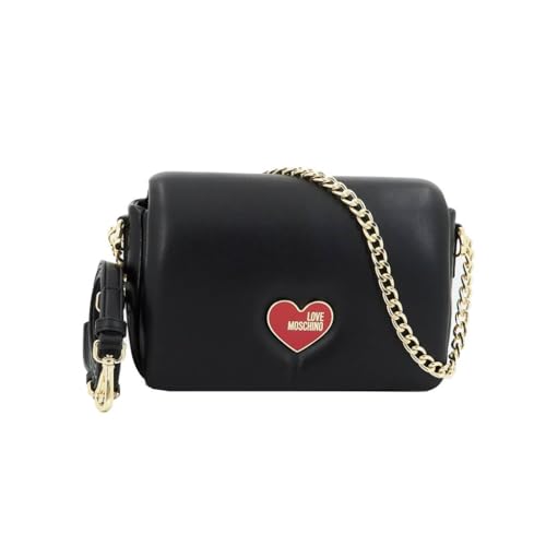 Love Moschino Damen Schultertasche, Schwarz von Love Moschino