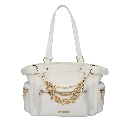 Love Moschino Damen Jc4287pp0gkt0100 Handtasche, Weiß von Love Moschino