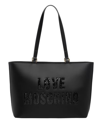 Love Moschino damen lettering logo Shopping Bag black von Love Moschino