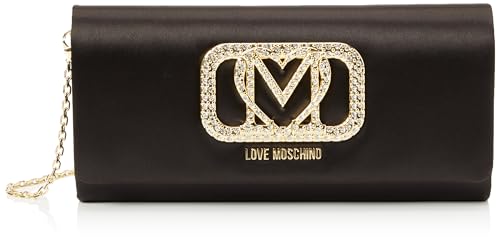 Love Moschino Damen Schultertasche, Schwarz Schultertasche, Schwarz von Love Moschino