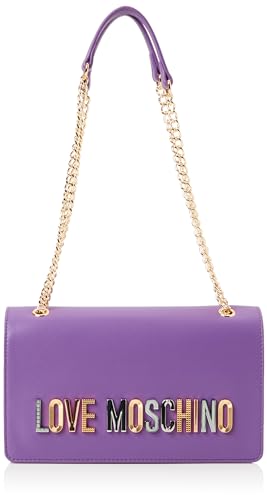 Love Moschino Damen Schultertasche, violett Schultertasche, violett von Love Moschino