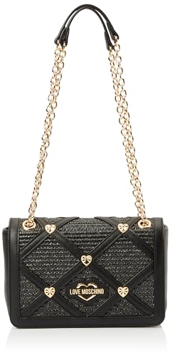 Love Moschino Damen Jc4313pp0iko100a Schultertasche, Schwarz von Love Moschino