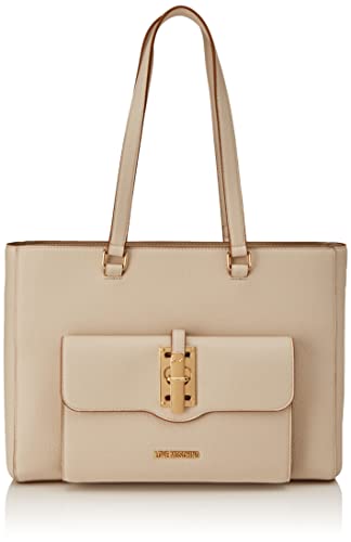 Love Moschino Damen Jc4316pp0gkw0103 Shopper, Elfenbein von Love Moschino