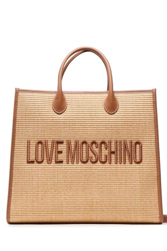 Love Moschino Damen Jc4318pp0gkn120a Einkaufstasche, Camel von Love Moschino