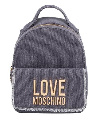 Love Moschino Damen Mini-Rucksack, Denim Mini-Rucksack, Denim von Love Moschino