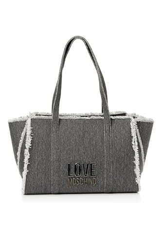 Love Moschino Damen Schultertasche, Schwarz Schultertasche, Schwarz von Love Moschino