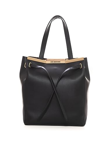 Love Moschino Damen Jc4323pp0gkf000 Schultertasche, Schwarz von Love Moschino