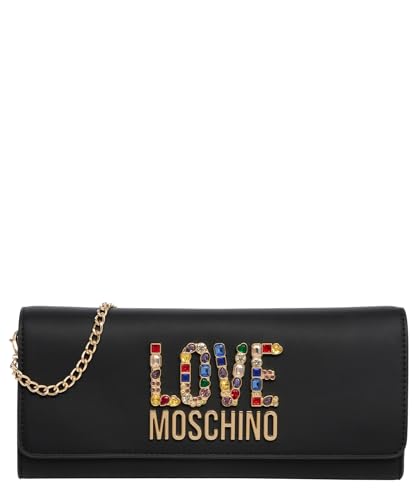 Love Moschino Damen Schultertasche, Schwarz Schultertasche, Schwarz von Love Moschino